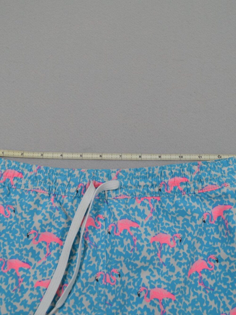Chubbies Youth Medium Flamingo Swim Trunks Boys 10 12 Blue Pink Lined Beach Shor - Picture 6 of 15